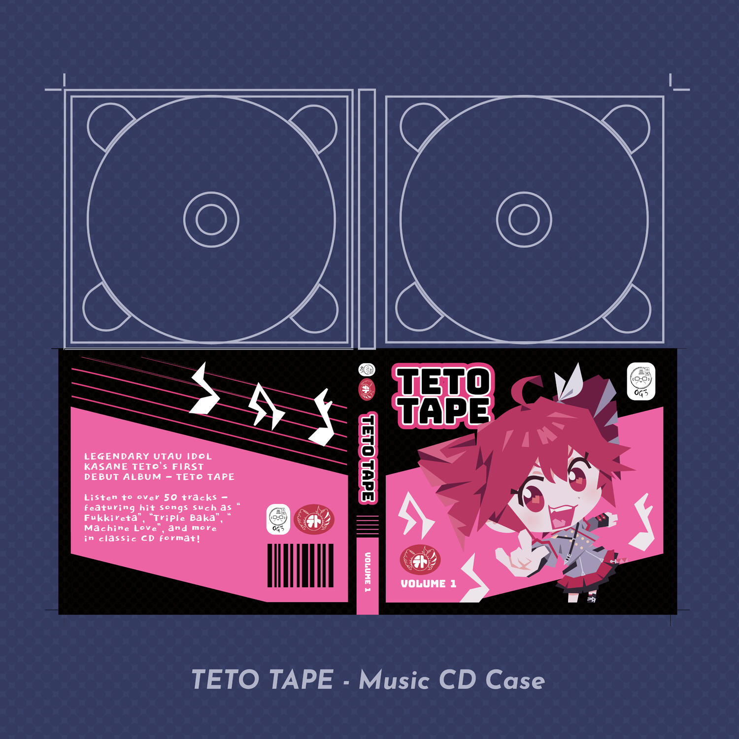 Merchandise Concept Group Project: CD Case Illustration + Design